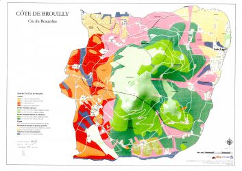 cote de brouilly carte geologique