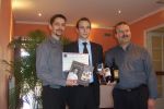 dardilly   camille blanc entour de laurent derh et arnaud chambost mof sommeliers